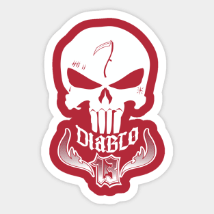 Diablo tattoo 2 Sticker